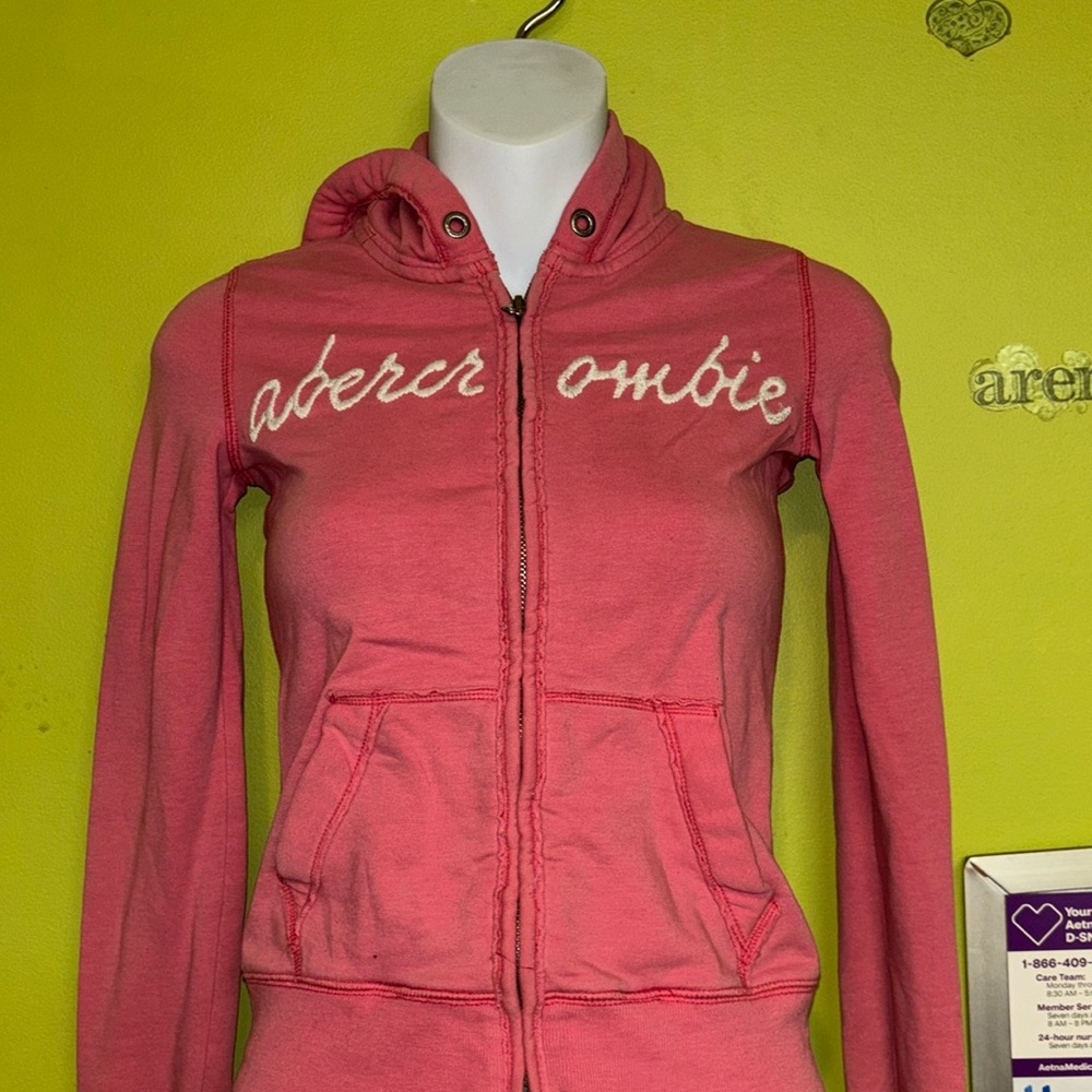 Pink Abercrombie & Fitch Jacket🩷!!